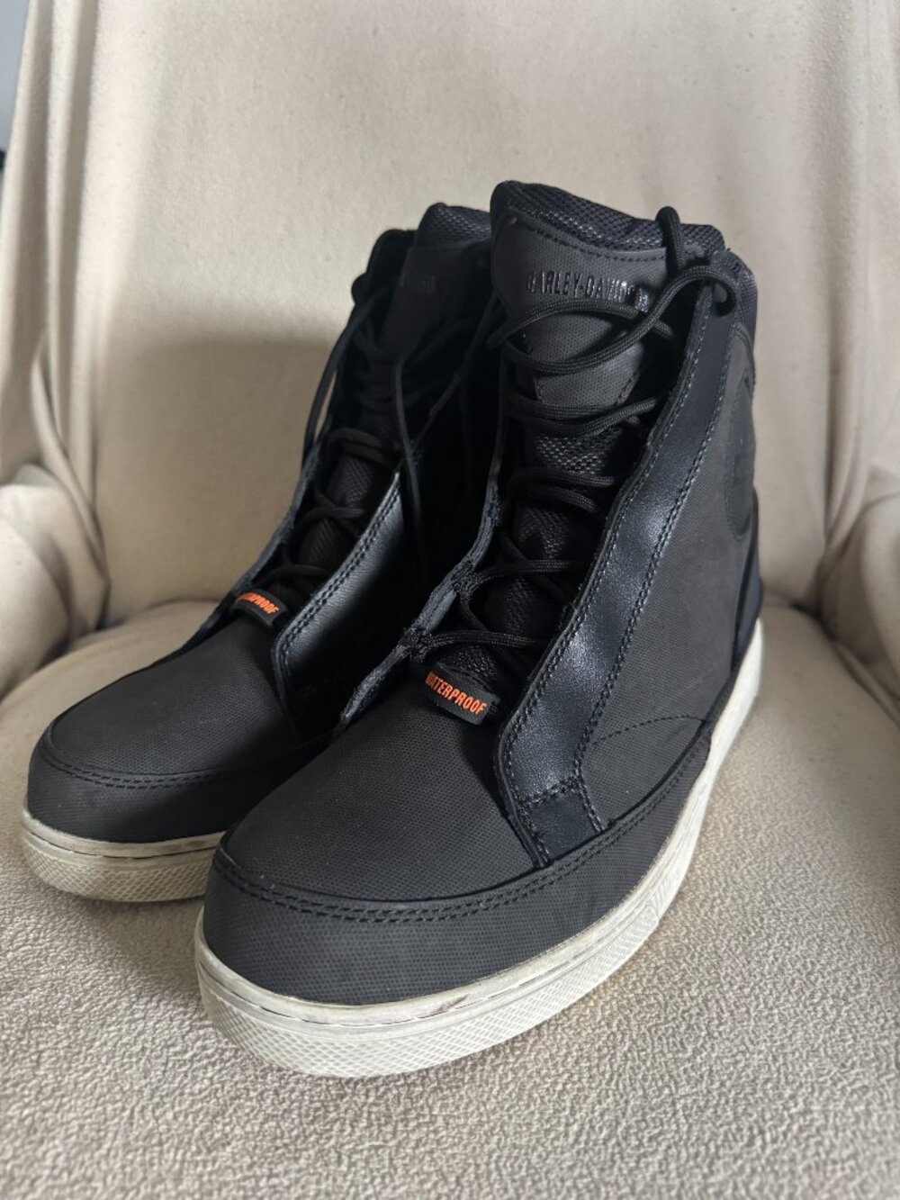 Harley-Davidson Vardon Waterproof Motorcycle Boots – Men’s Size 11.5